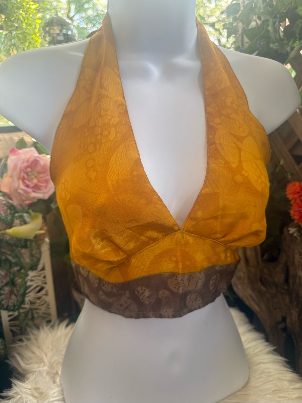 Boho silk Halter